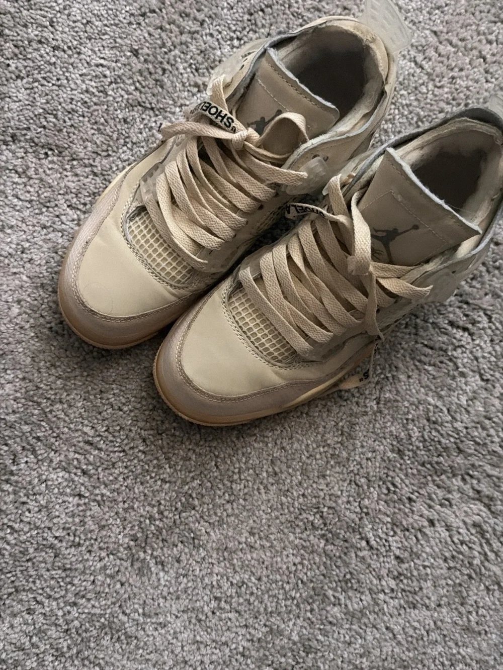 Jordan Low-Top Sneakers in Beige and Tan